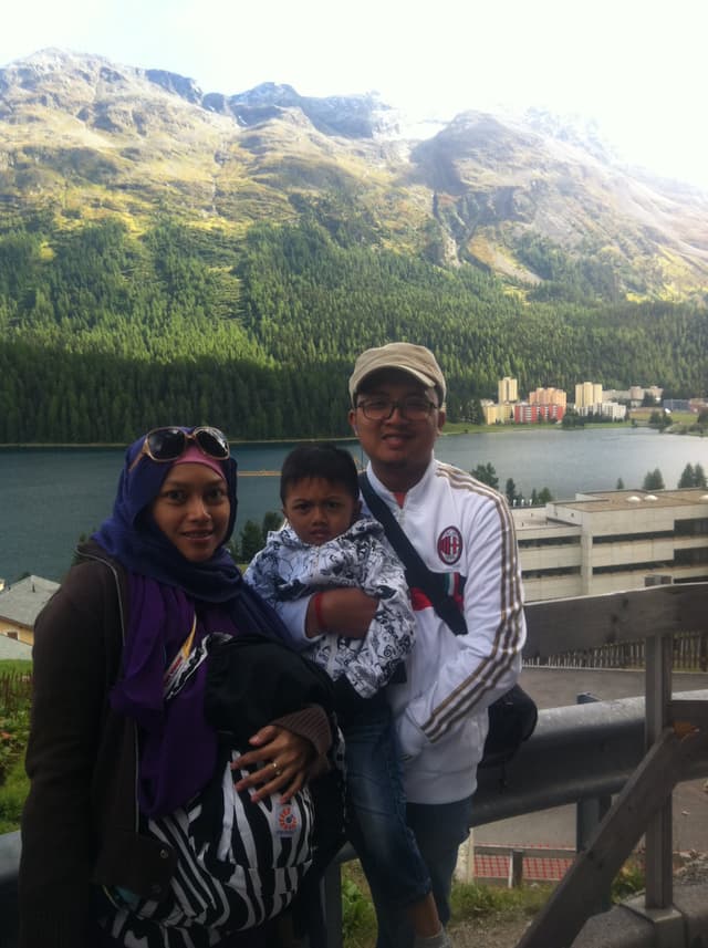 Izzan on family trip